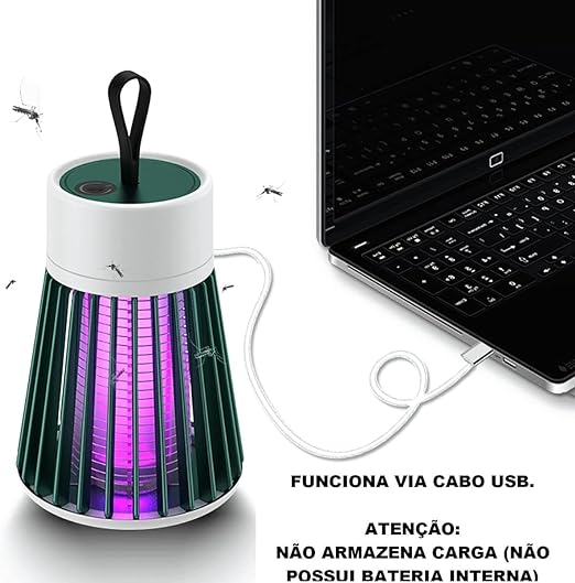 Lâmpada Mata Mosquito -  Alimentação USB Anti Mosquito Lâmpada Controle De Pragas (Sem Bateria)