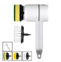 Escova Elétrica de Limpeza Multifuncional 3 em 1
