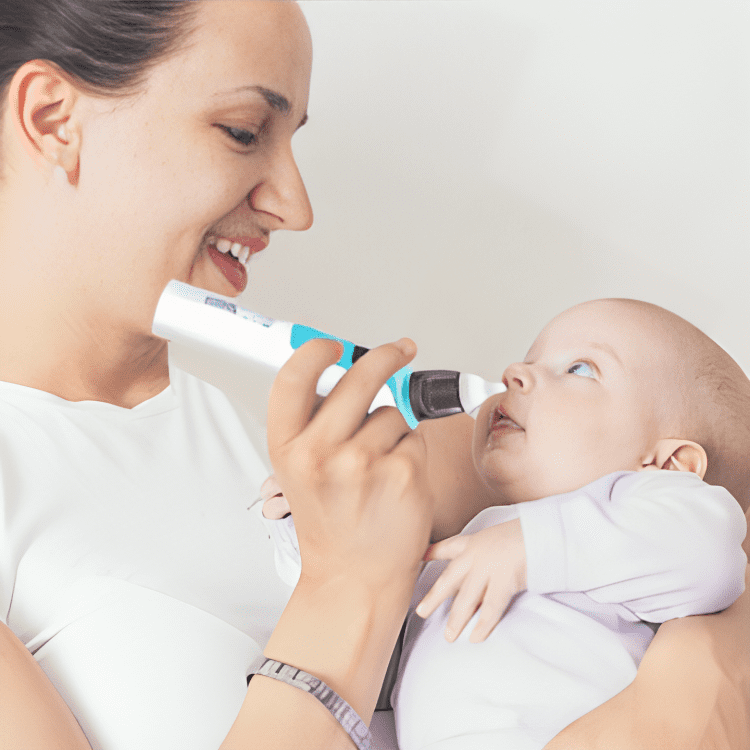 Aspirador Nasal Elétrico Silencioso para Bebê - CleanSimple®