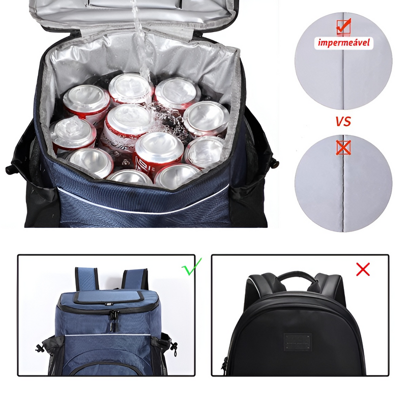 Mochila COOLER à Prova D'água 20L - ShopBag®